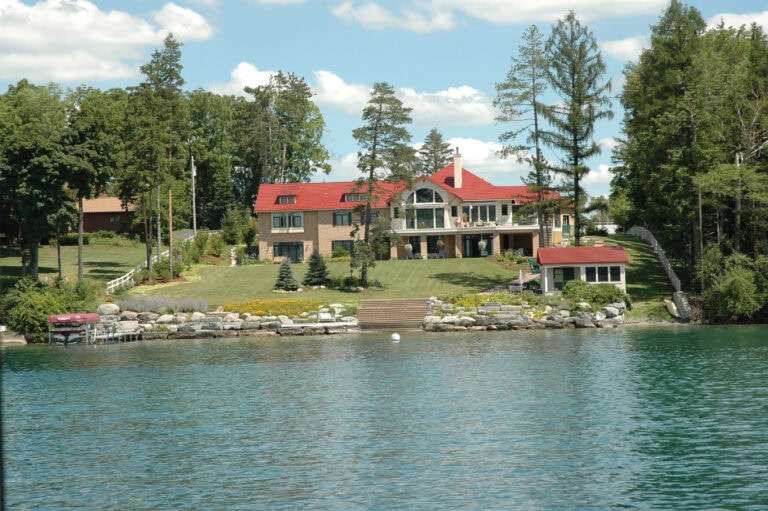 Waterfront property in Michigan, highlighting opportunities for buying land for sale in Michigan with lake access, scenic views, and potential for homes or recreational retreats.
